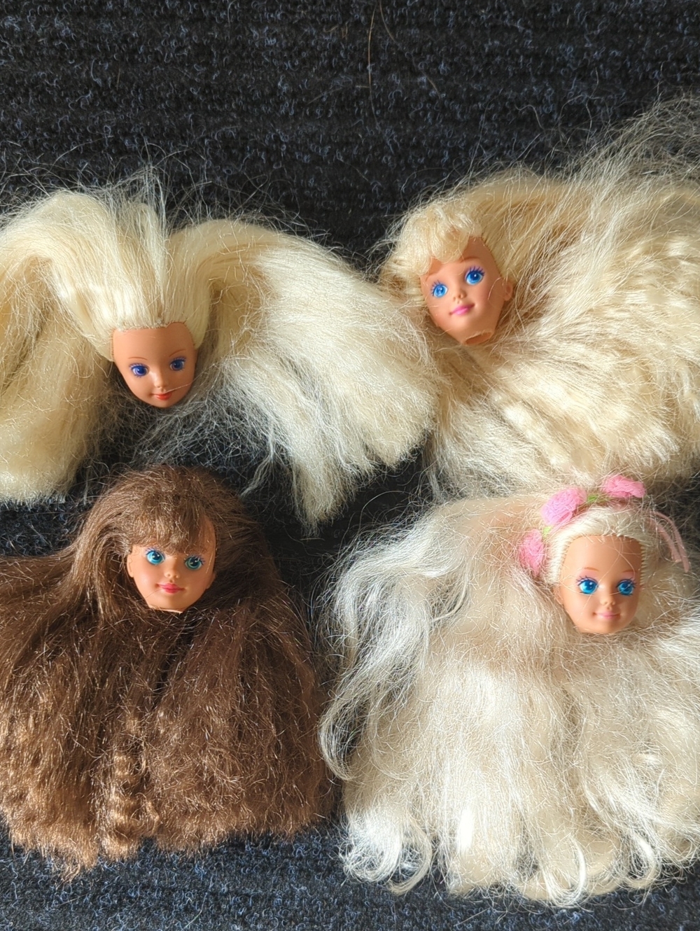 Skipper Doll Replacement Heads Lot Of 4